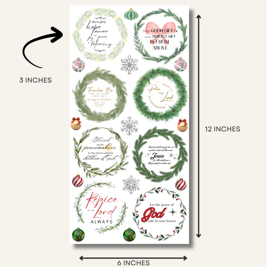 Sacred Season Ornament Maker Premium Rub On Transfers