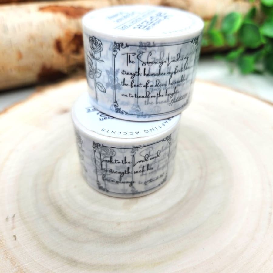 Scripture Stamps Vintage Verses Christian Washi Tape