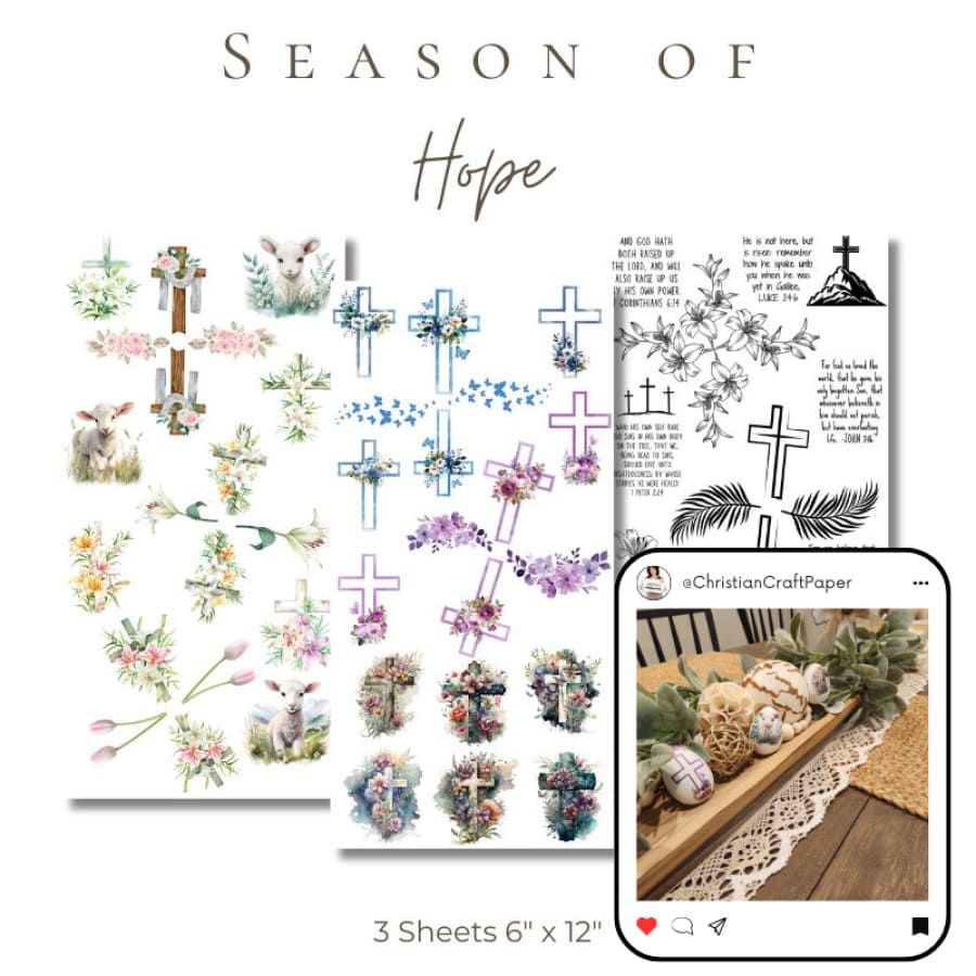 Season of Hope Premium Rub On Transfers