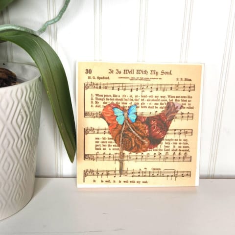 It Is Well With My Soul Hymn Decoupage Christian Paper
