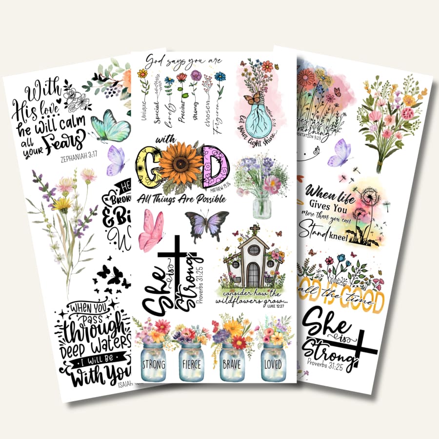 Soulful Sentiments | Christian Rub On Transfers For Crafts