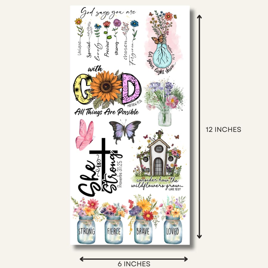 Soulful Sentiments | Christian Rub On Transfers For Crafts