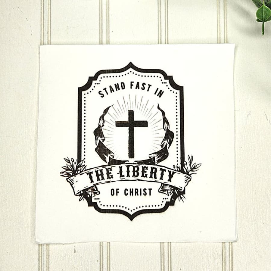 Stand Fast Galatians 5:1 Christian Paper Decoupage Napkins