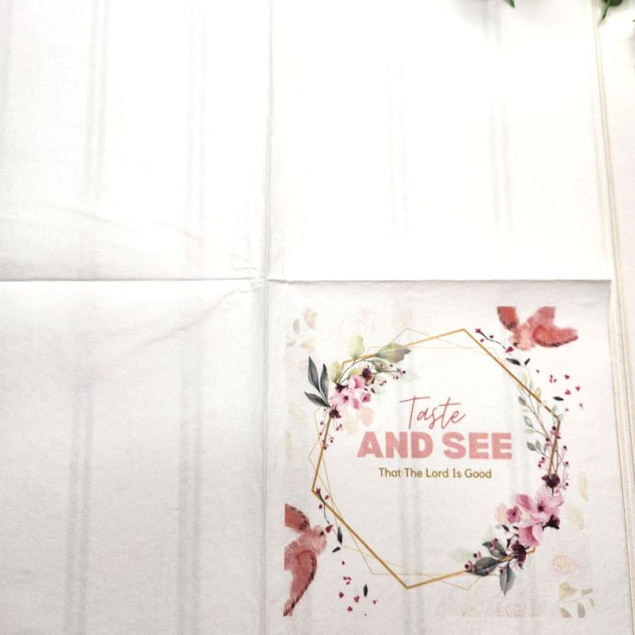 Taste & See Psalms 34:8 Christian Paper Decoupage Napkins