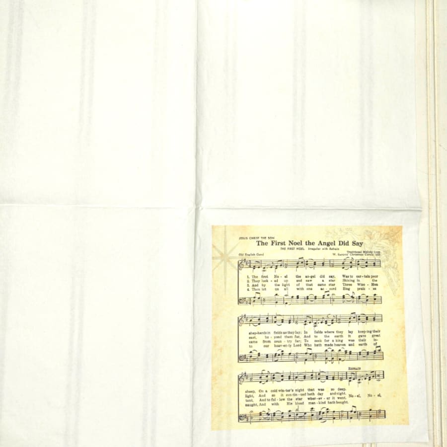 The First Noel Hymn Christian Paper Decoupage Napkins