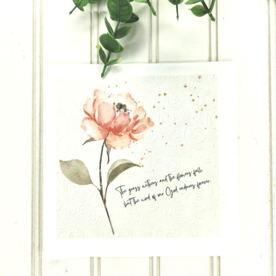 The Grass Withers Isaiah 40:8 Christian Paper Decoupage