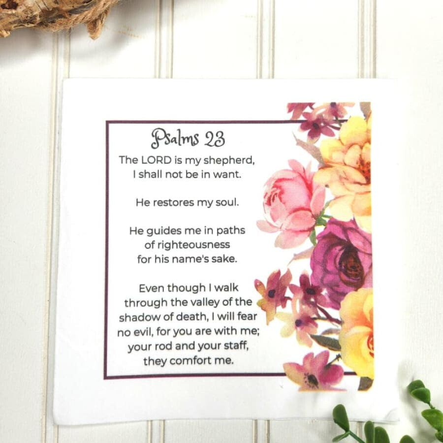 The Lord Is My Shepherd Psalms 23 Decoupage Christian Napkin