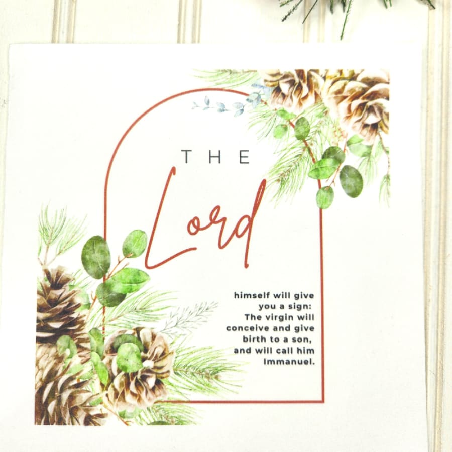 The Sign Isaiah 7:14 Christian Paper Decoupage Napkins