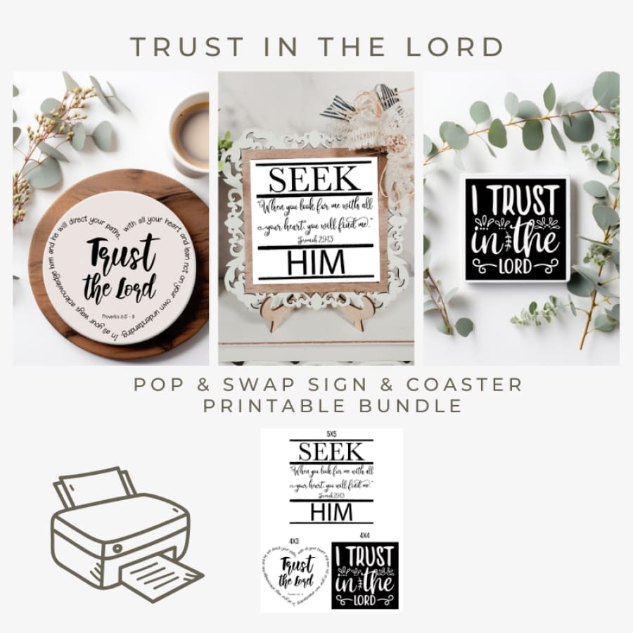 Trust In The Lord DIGITAL Quick Craft Bundle