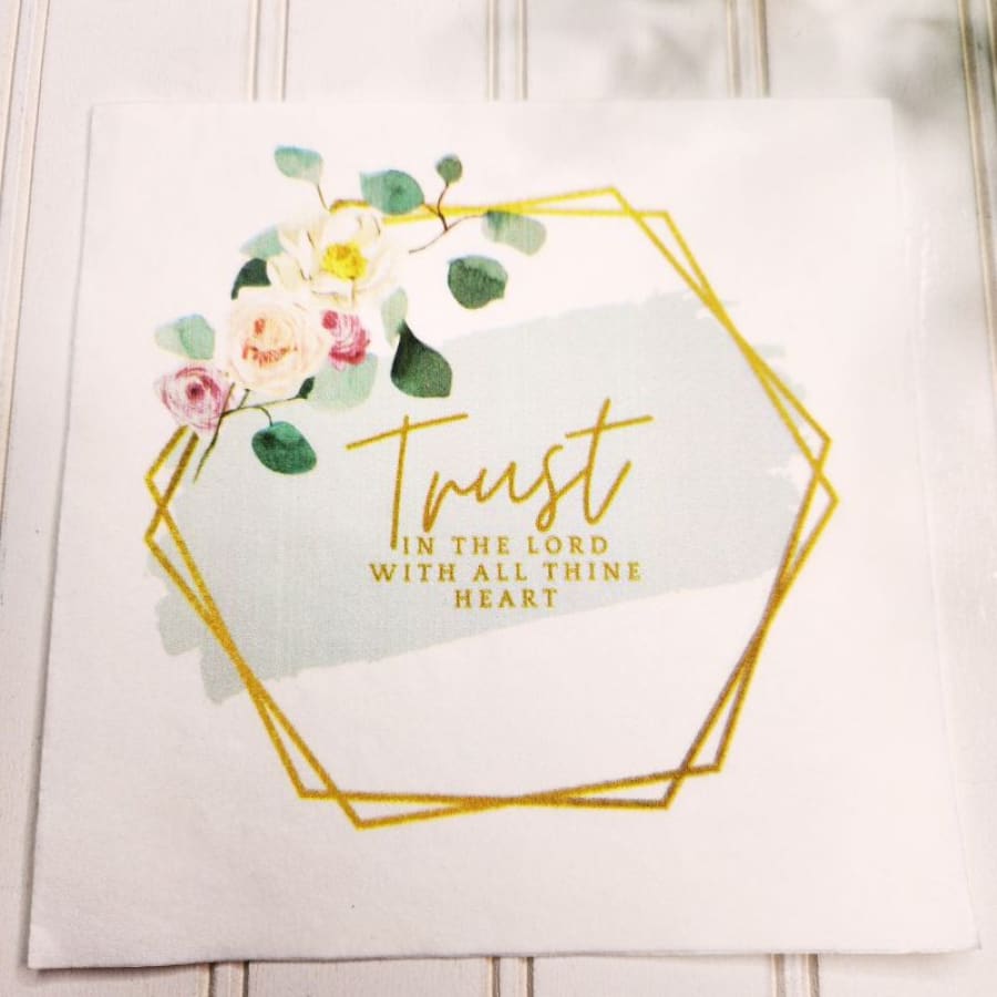 Trust In The Lord Proverbs 3:5 Christian Paper Decoupage
