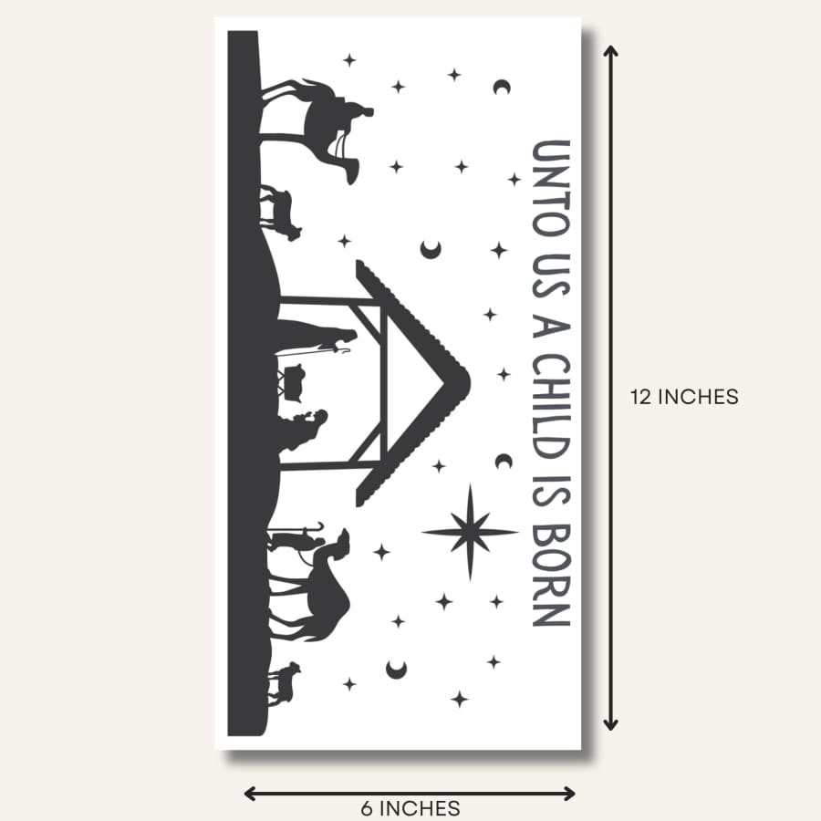 Unto Us Premium Rub On Transfers