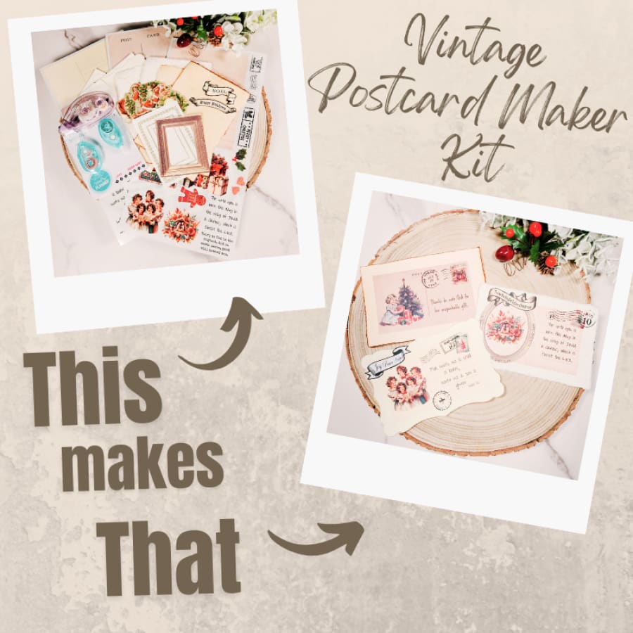 Vintage Postcard Maker Kit