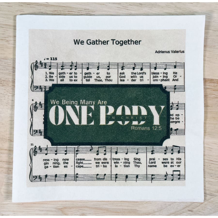 We Gather Together Hymn Christian Paper Decoupage Napkins