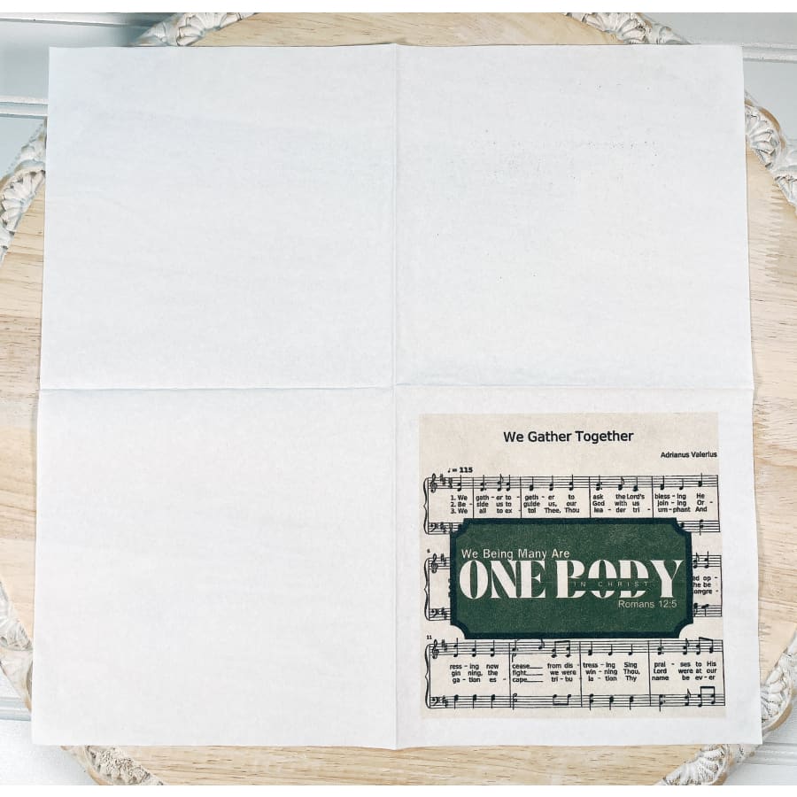 We Gather Together Hymn Christian Paper Decoupage Napkins
