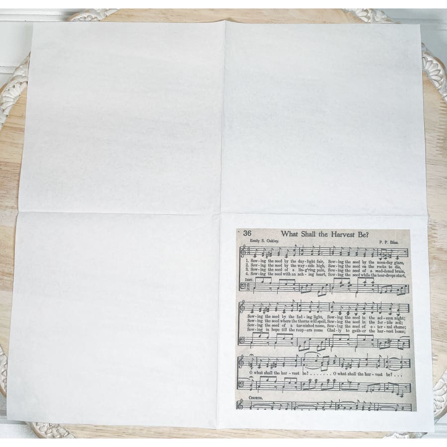 What Shall The Harvest Be Hymn Christian Paper Decoupage
