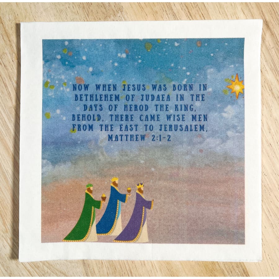 Wise Men Matthew 2:1-2 Christian Paper Decoupage Napkins