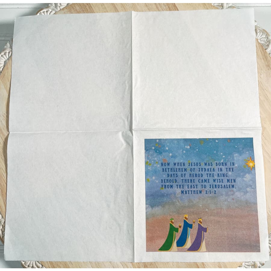 Wise Men Matthew 2:1-2 Christian Paper Decoupage Napkins