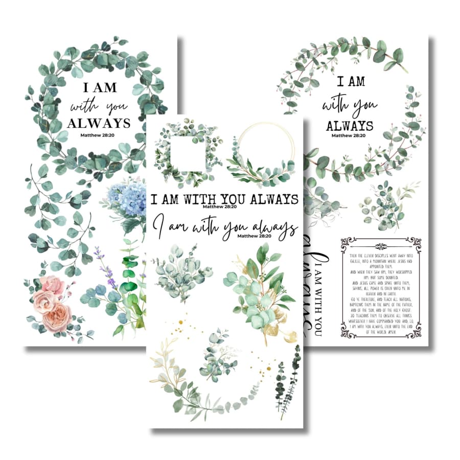 With You Always | Christian Rub On Transfers For Crafts