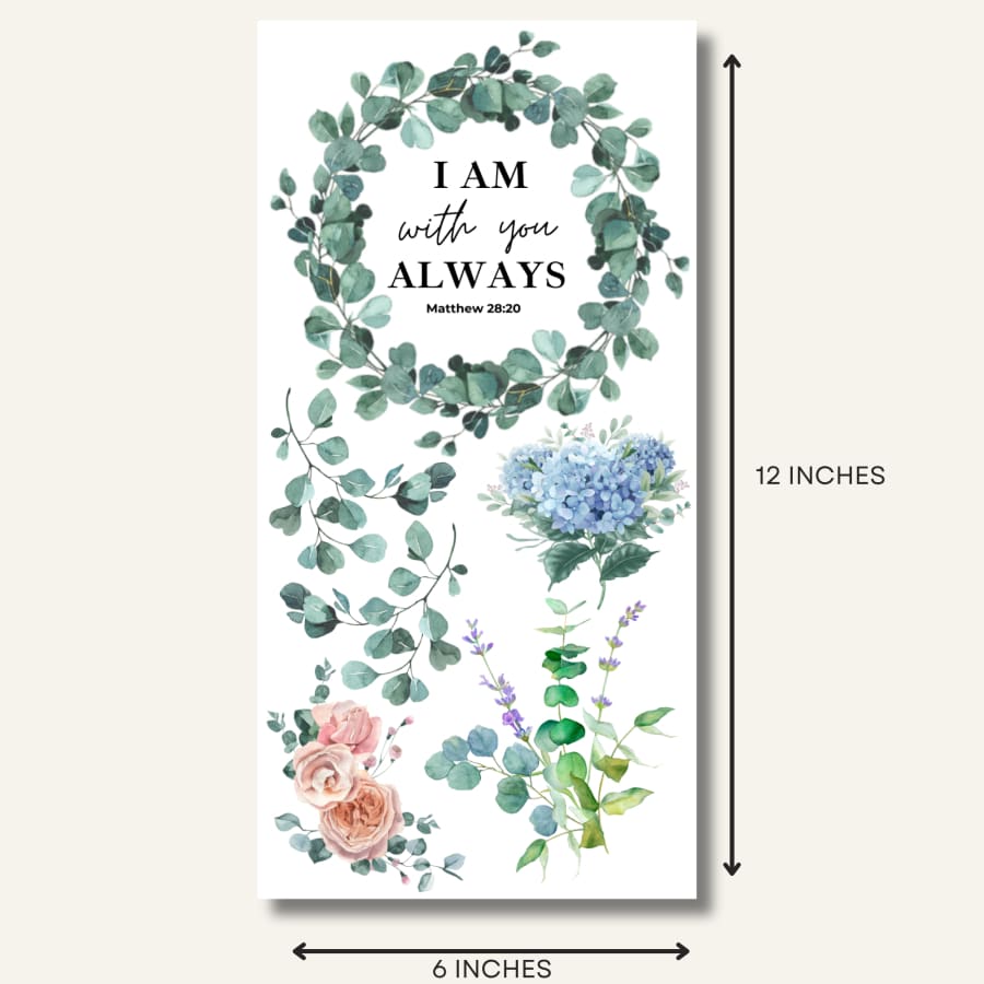 With You Always | Christian Rub On Transfers For Crafts