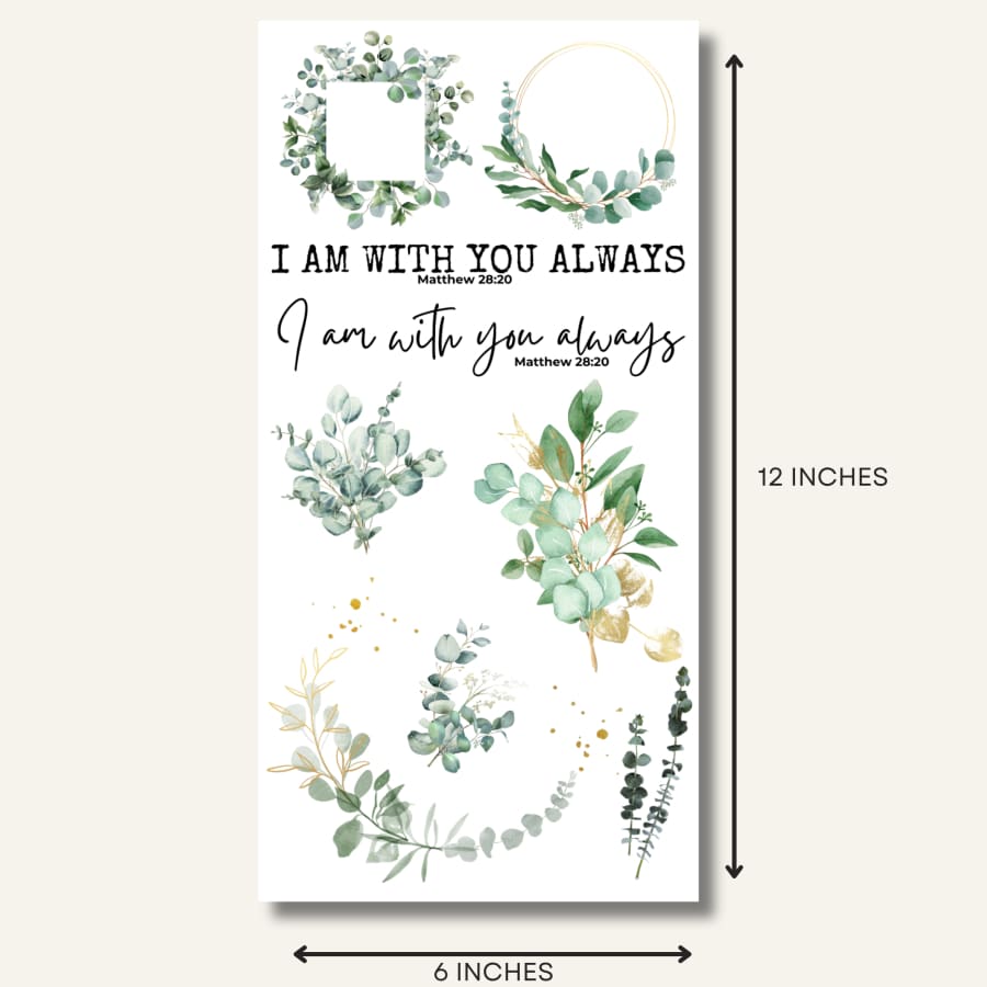 With You Always | Christian Rub On Transfers For Crafts