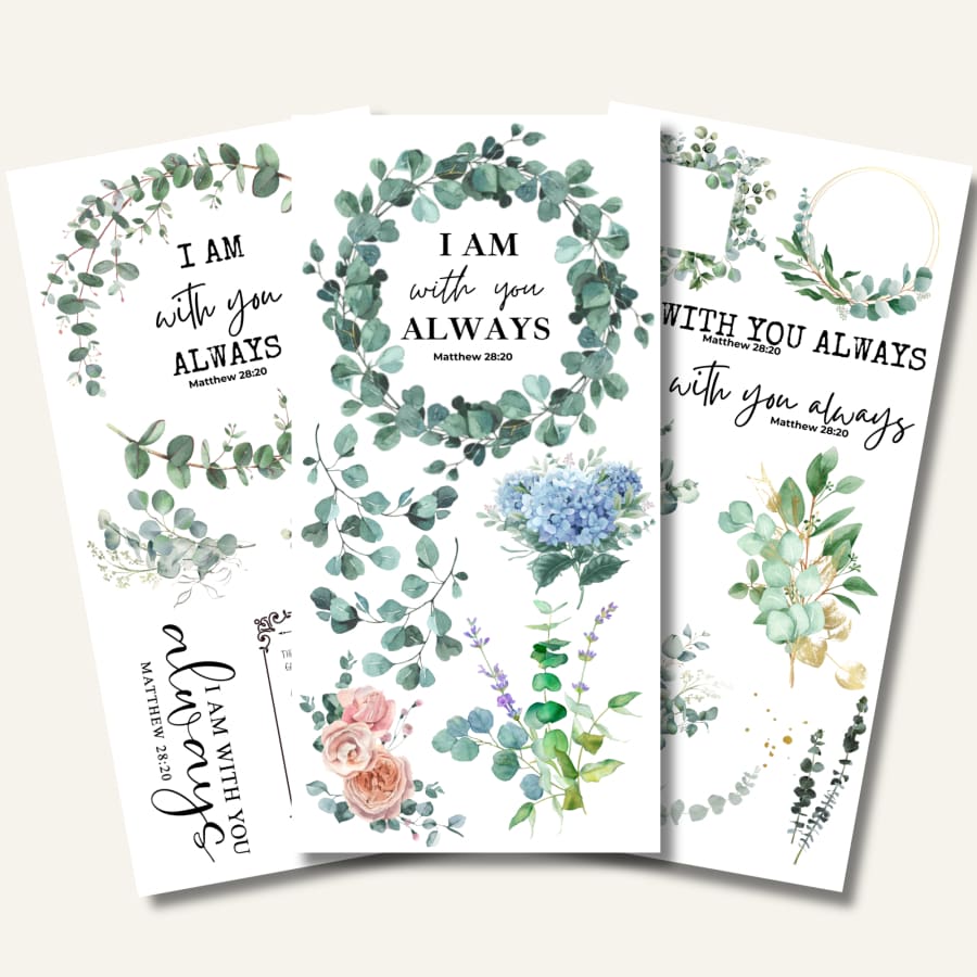 With You Always | Christian Rub On Transfers For Crafts