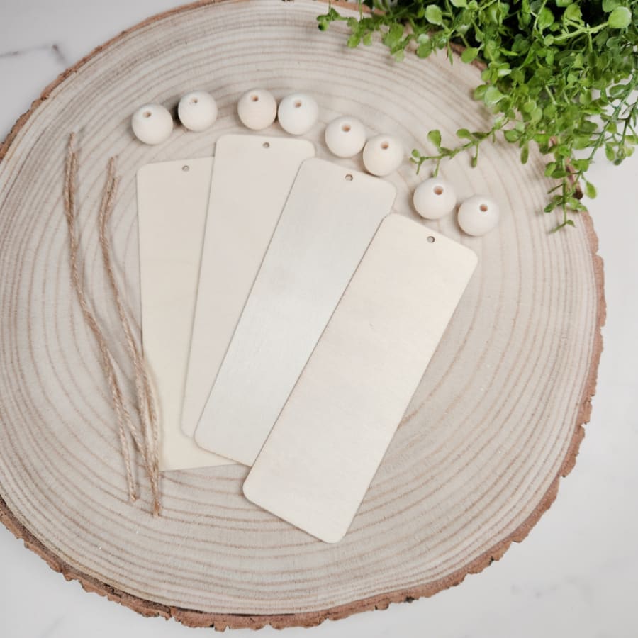 Wooden Book Mark Set 4PK