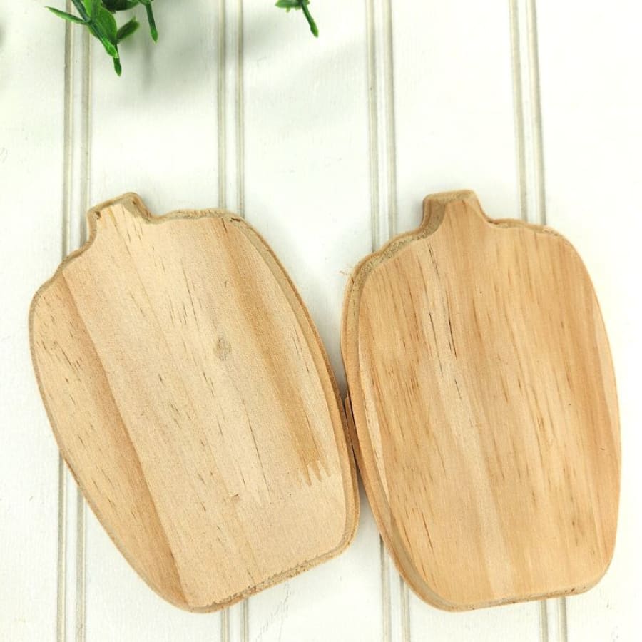 Wooden Pumpkin Mini Signs For Decoupage (set of TWO TALL)