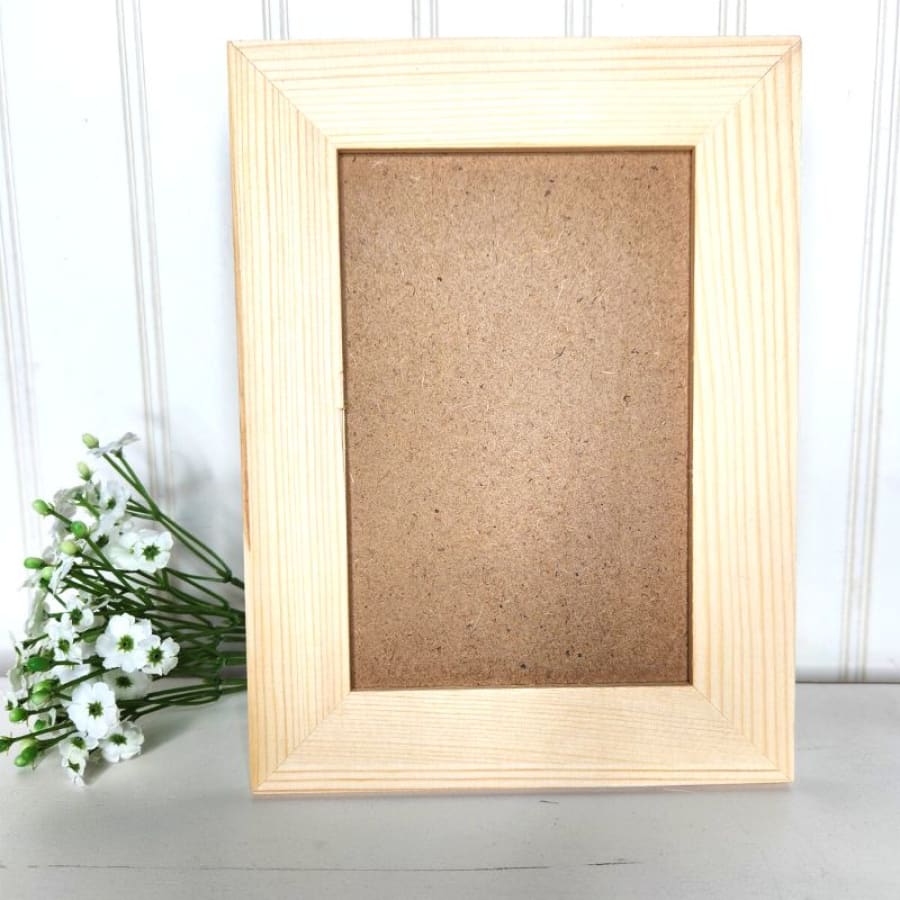 6x8 Unfinished Solid Pine Wood Picture Frame For Decoupage