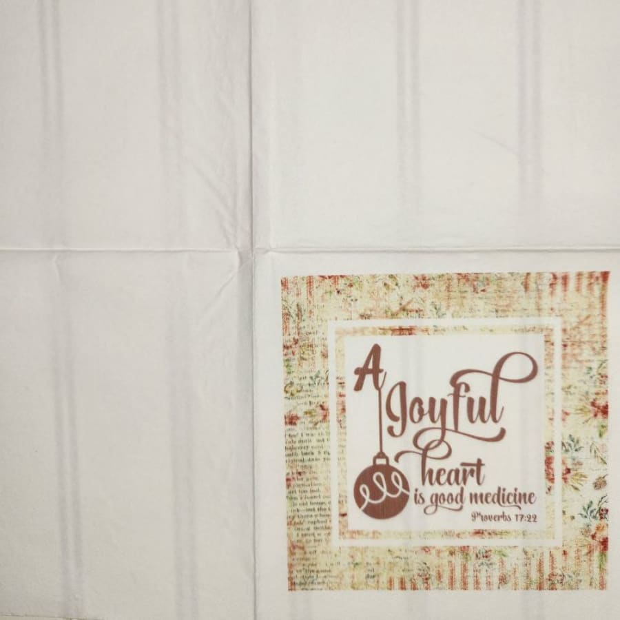 A Joyful Heart Proverbs 17:22 Christian Paper Decoupage 