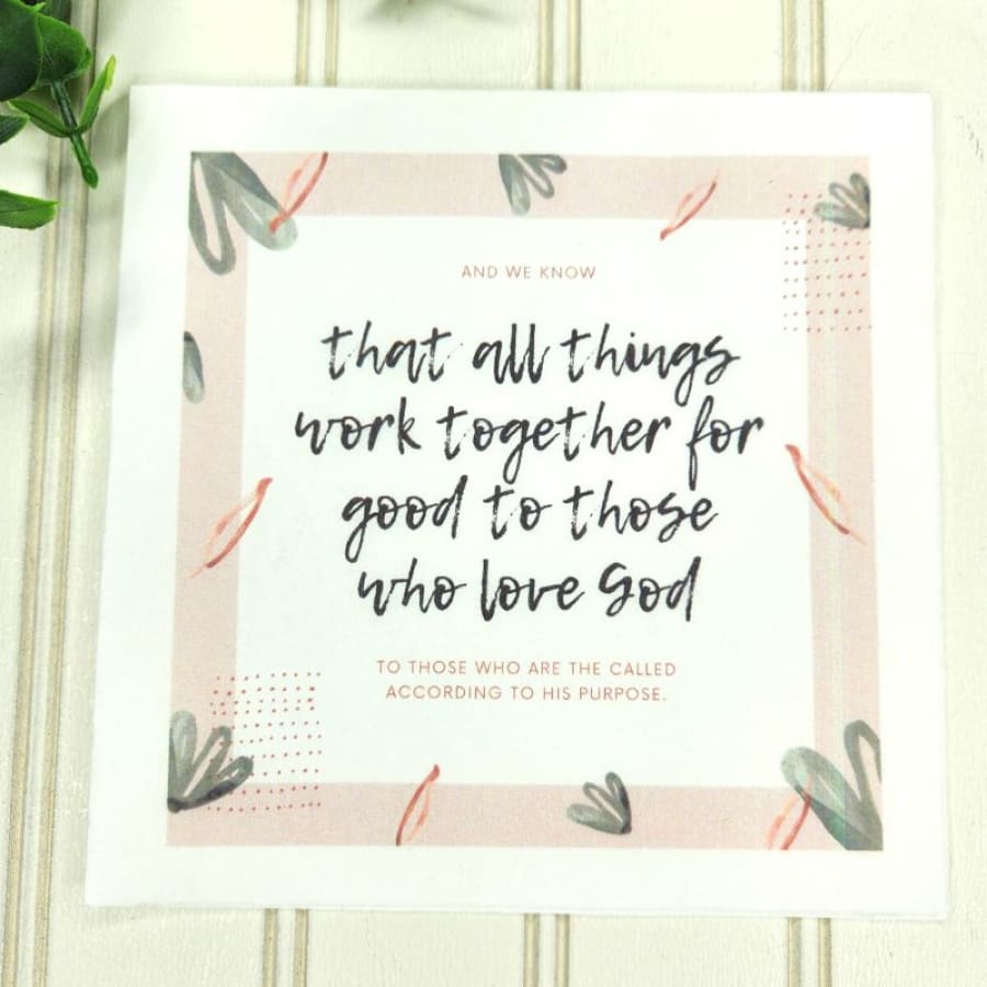 All Things Romans 8:28 Christian Paper Decoupage Napkins