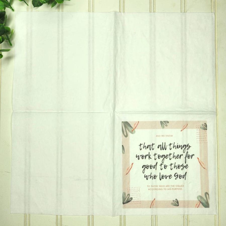 All Things Romans 8:28 Christian Paper Decoupage Napkins