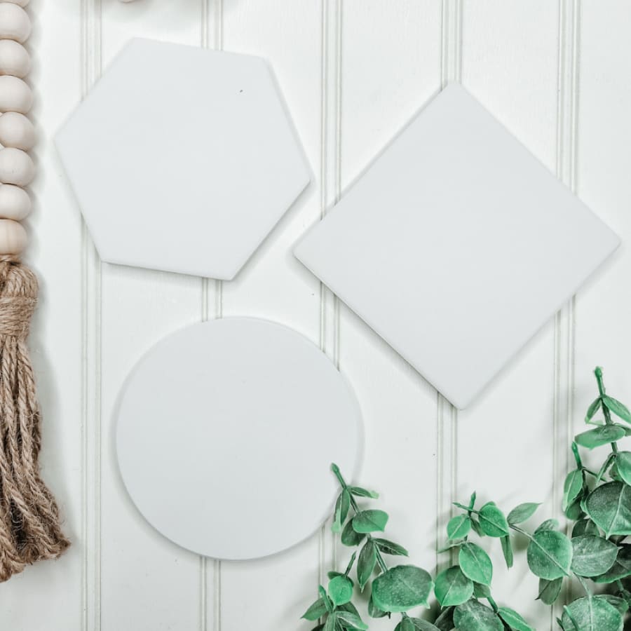 Ceramic Tile Coasters + Cork Backing
