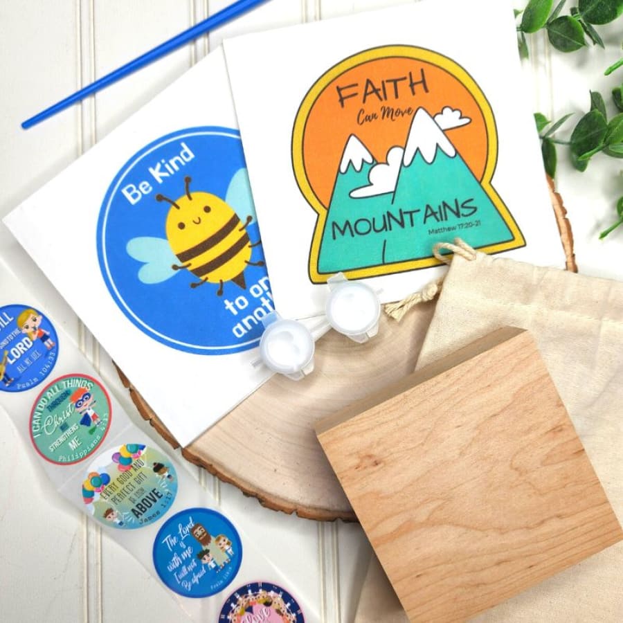 Decoupage Mini Sign Christian Craft Kit For Kids - Nature 