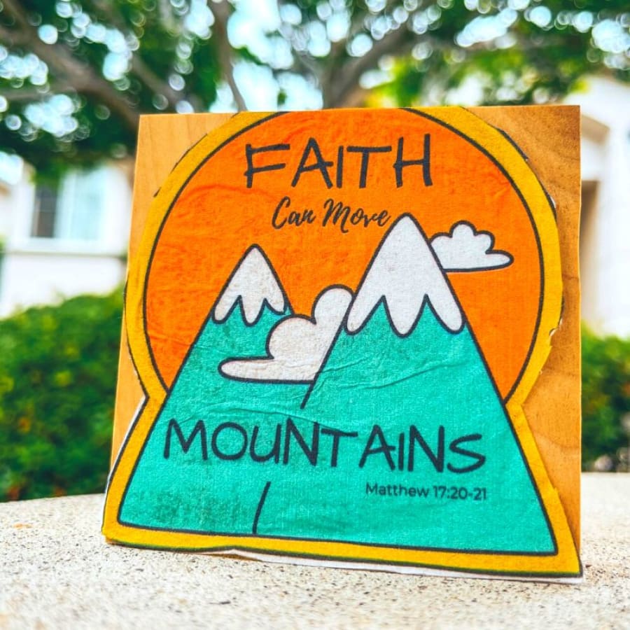 Decoupage Mini Sign Christian Craft Kit For Kids