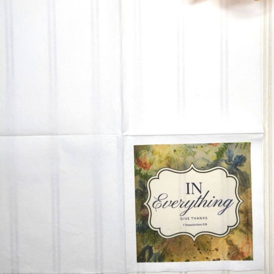 Give Thanks 1 Thessalonians 5:18 Christian Paper Decoupage 