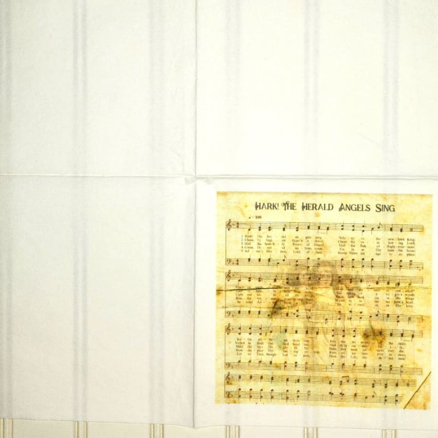 Hark The Herald Angels Hymn Christian Paper Decoupage 