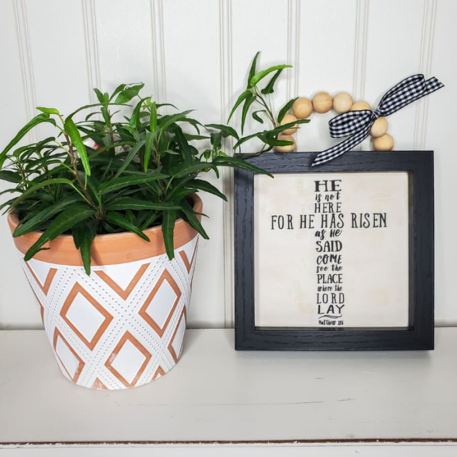He Is Risen Matthew 28:6 Decoupage Christian Napkin
