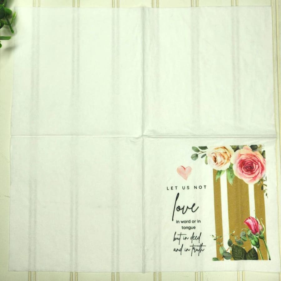 In Deed & Truth 1 John 3:18 Christian Paper Decoupage