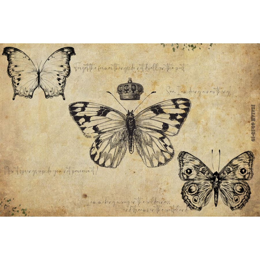 Isaiah 43:18-19 | Bible Verse Decoupage Tissue Paper