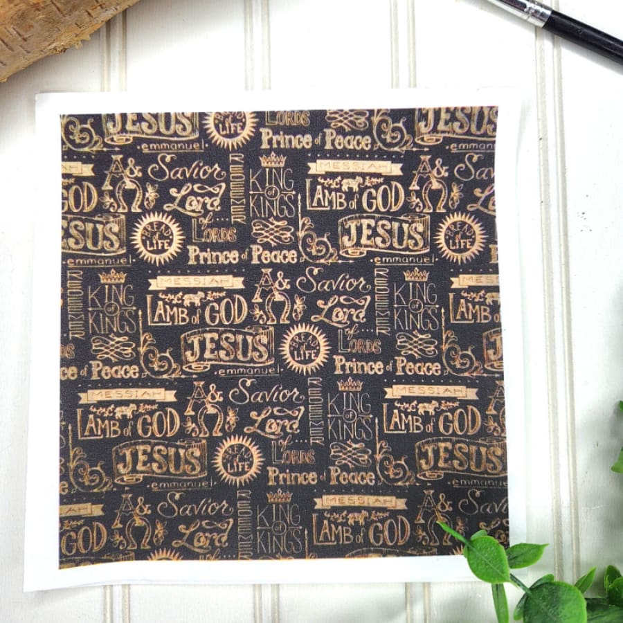 Jesus Is King Decoupage Christian Napkin