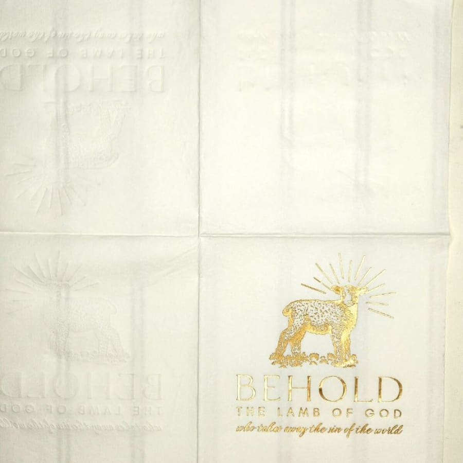 Lamb Of God John 1:29 Christian Paper Decoupage Napkins