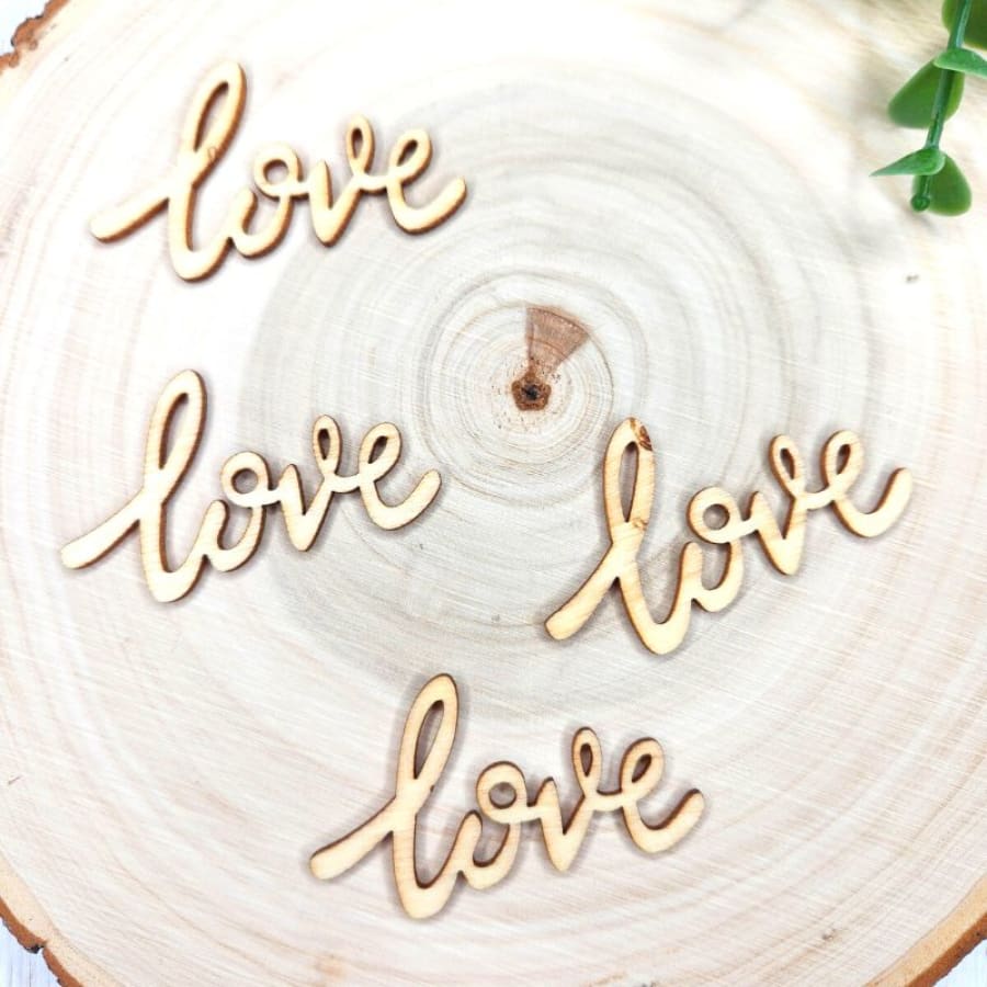 LOVE Shaped Craft Cutout For Decoupage