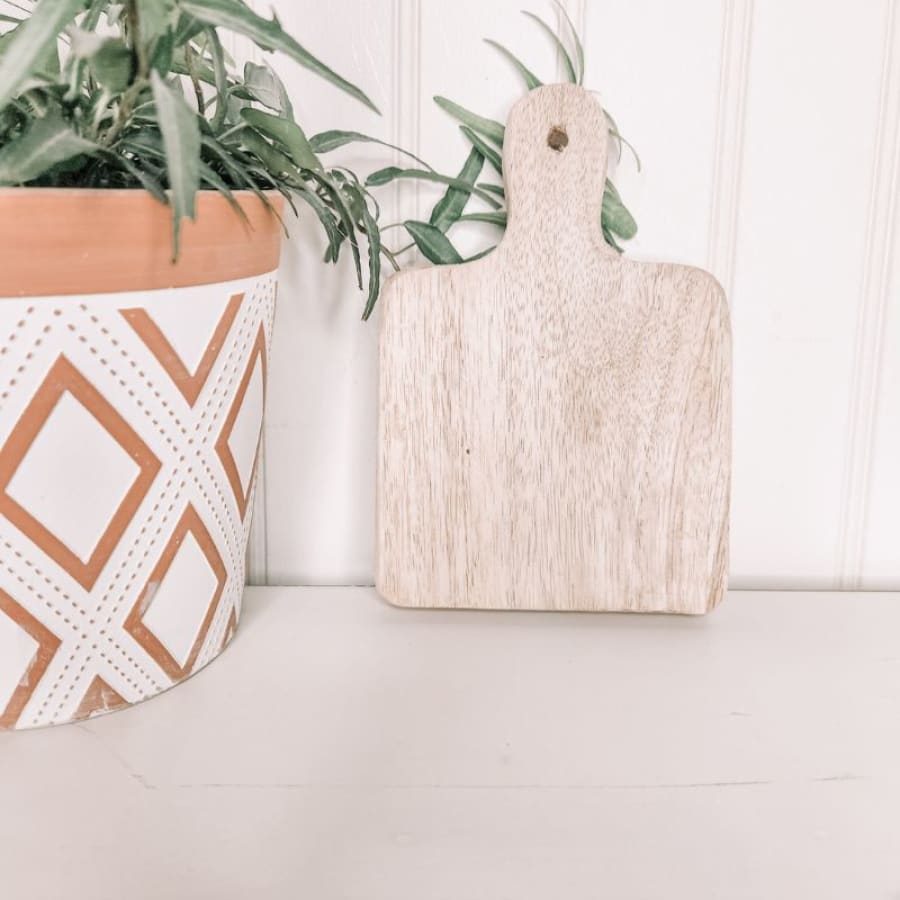 Mini Mango Wood Cutting Board For Decoupage