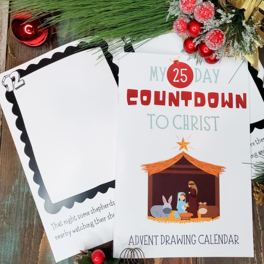 My 25 Day Countdown to Christ - Drawing Advent Calendar