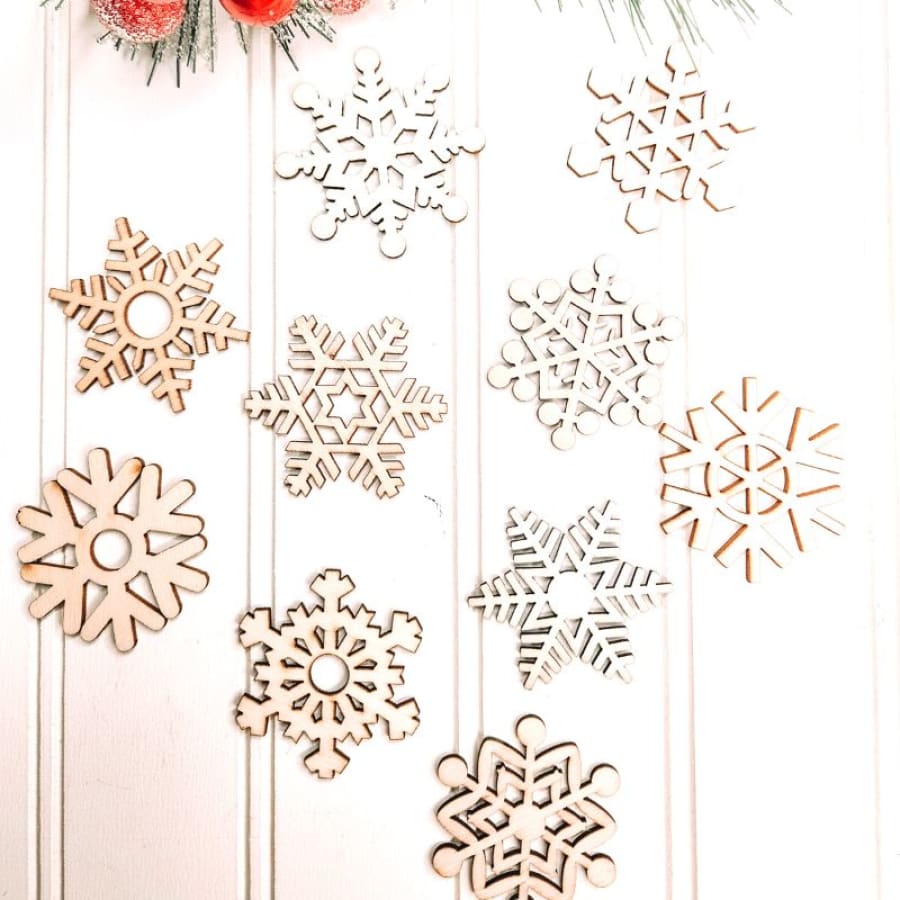 Mystery Snowflake Shaped Craft Cutout For Decoupage