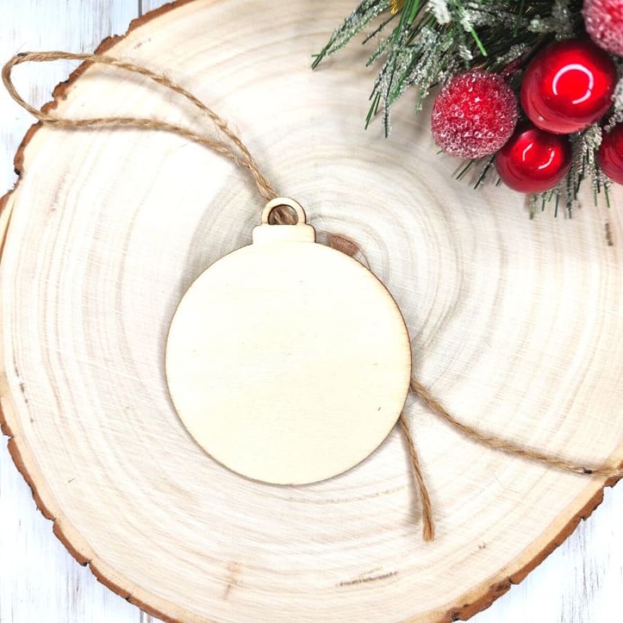 Ornament Shaped Craft Cutout For Decoupage