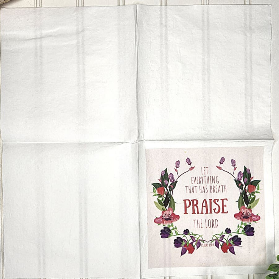 Praise The Lord Psalms 150:6 Decoupage Christian Napkin