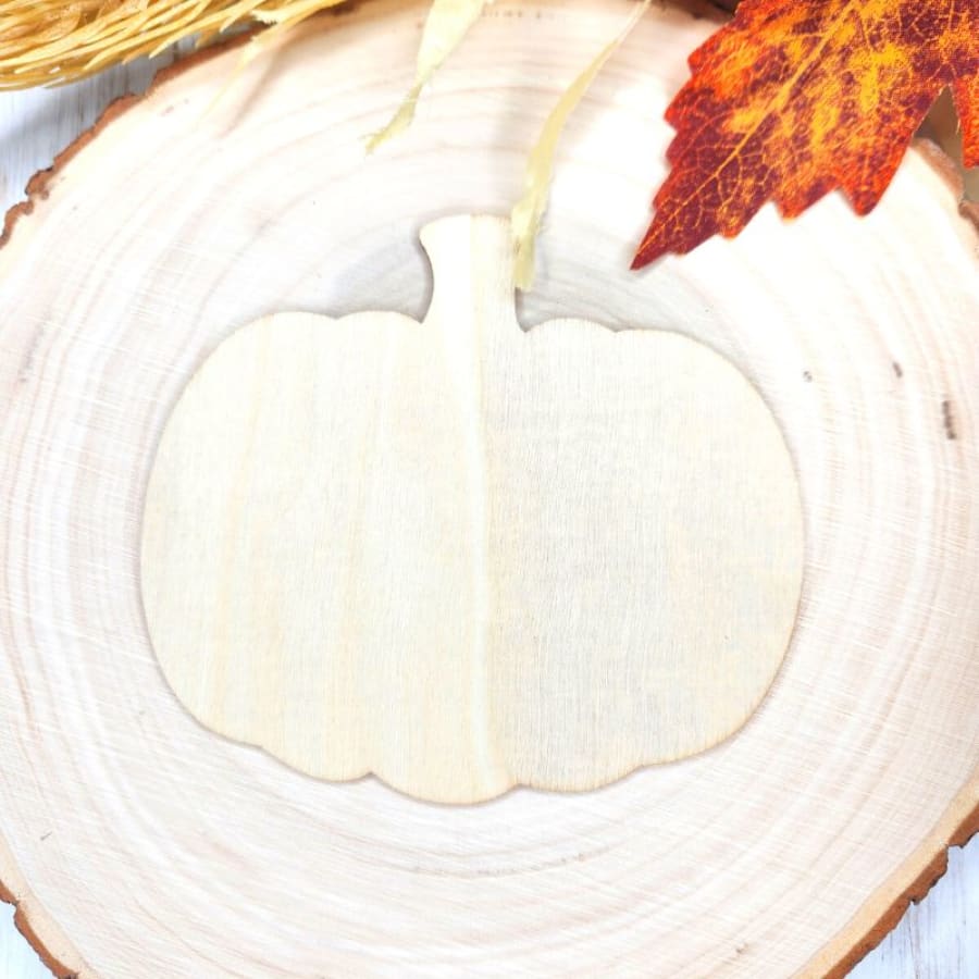 Pumpkin Shaped Craft Cutout For Decoupage