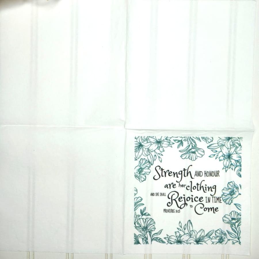 Strength and Honour Proverbs 31:25 Decoupage Christian 