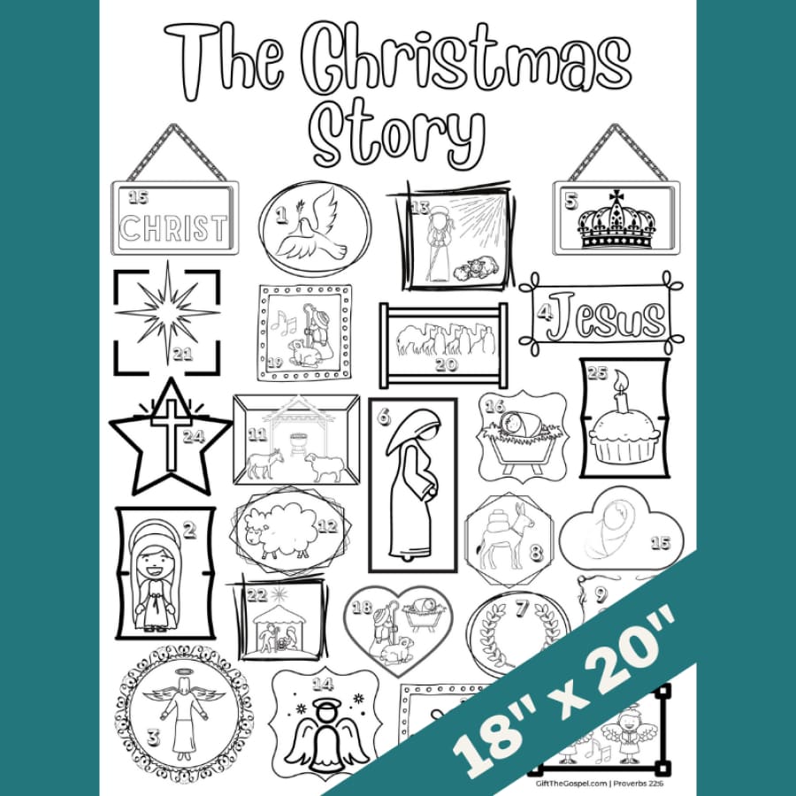 Nativity Story Read-A-Long + Oversized Coloring Poster